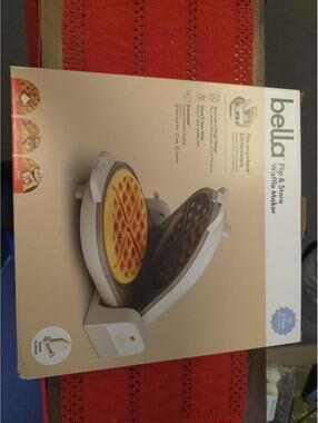 bella Flip & Store Waffle Maker with Ceramic Nonstick Coating